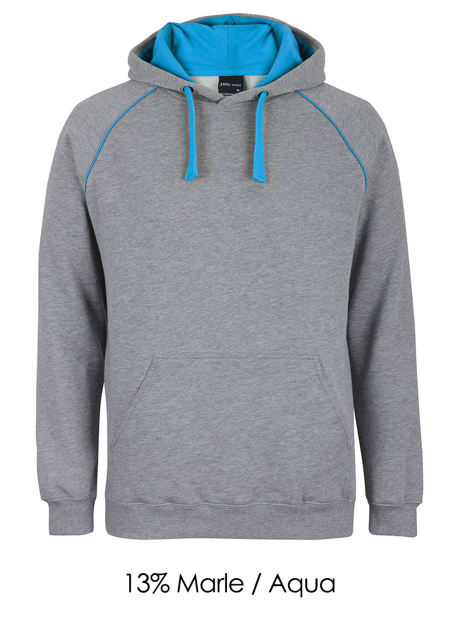 JB's Wear - Adults Contrast Fleecy Hoodie - 3CFH
