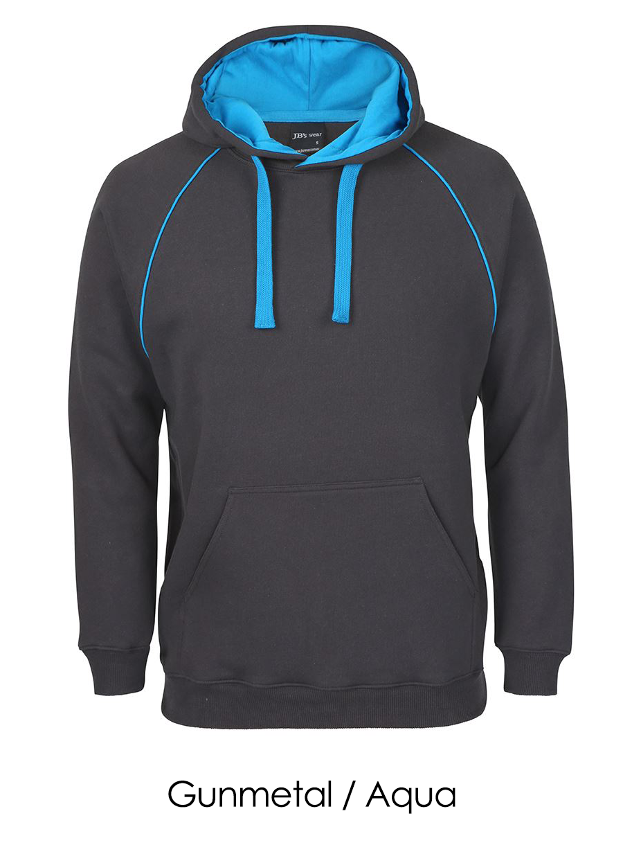 JB's Wear - Adults Contrast Fleecy Hoodie - 3CFH