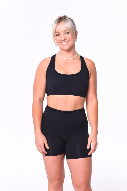 Women's Essential Sports Bra - Blank Athletics - ESB-BK-XS