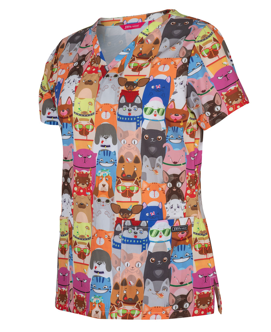 JB'S LADIES SCRUB TOP - 4STP1