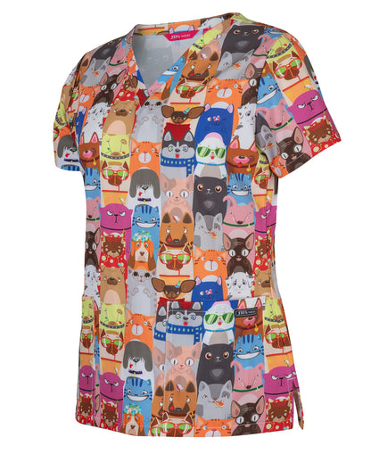 JB'S LADIES SCRUB TOP - 4STP1