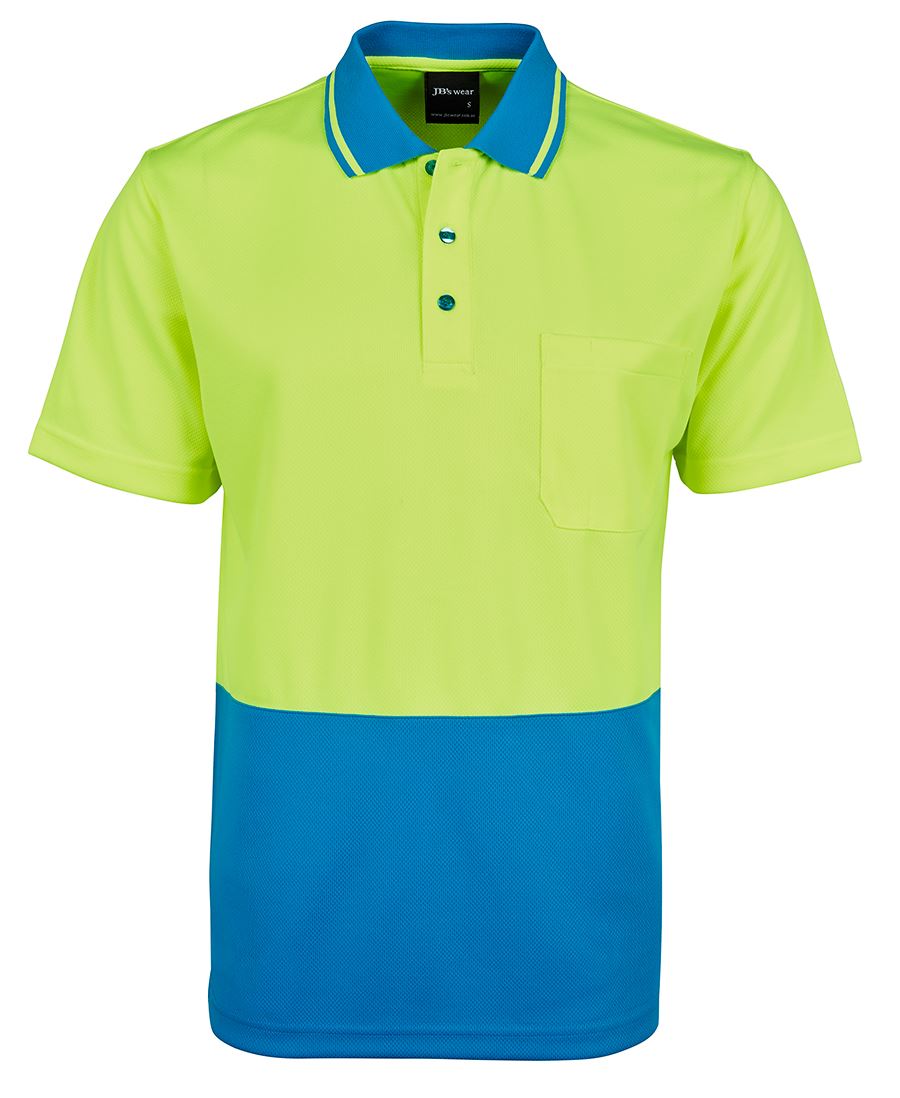 JB's Wear - Adults Hi Vis Non Cuff Polo - 6HVNC