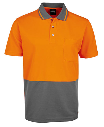 JB's Wear - Adults Hi Vis Non Cuff Polo - 6HVNC