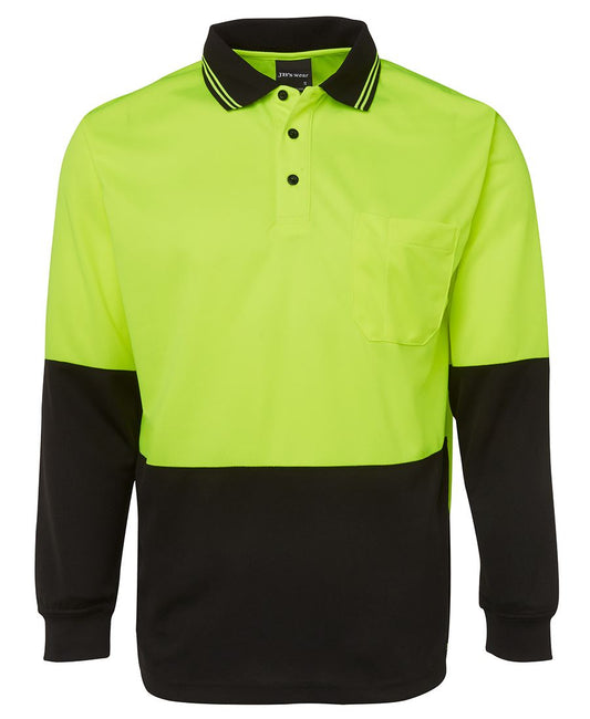 JB's Wear - Hi Vis Long Sleeve - Traditional Polo - 6HVPL