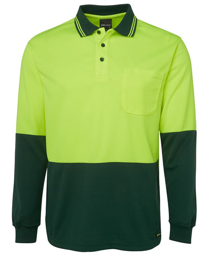 JB's Wear - Hi Vis Long Sleeve - Traditional Polo - 6HVPL