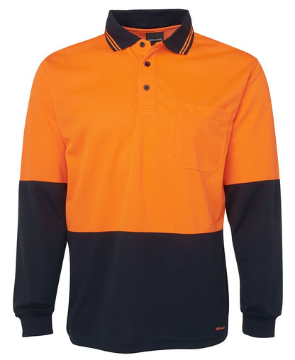 JB's Wear - Hi Vis Long Sleeve - Traditional Polo - 6HVPL