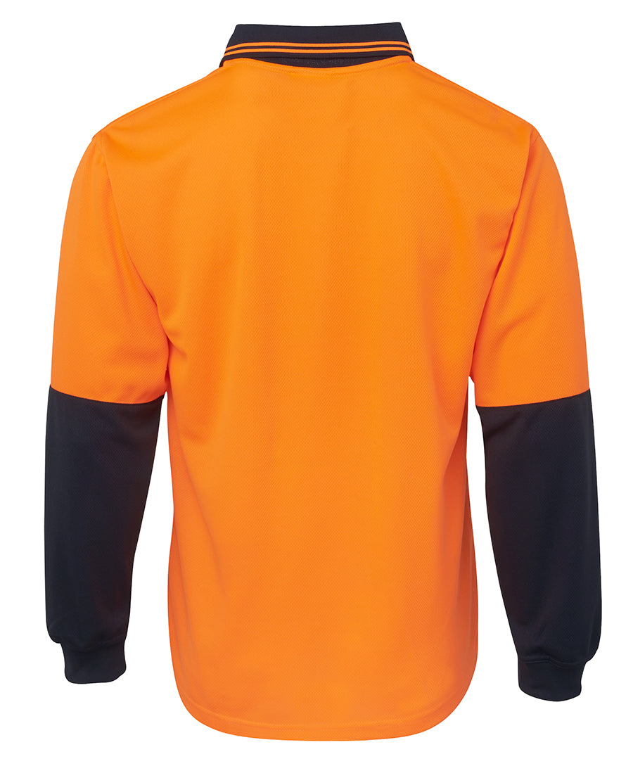 JB's Wear - Hi Vis Long Sleeve - Traditional Polo - 6HVPL
