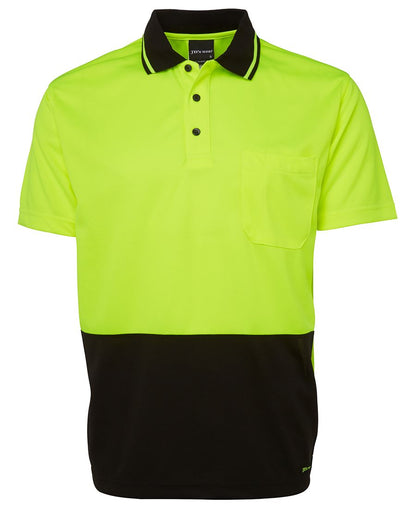 JB's Wear - Adults Hi Vis Non Cuff Polo - 6HVNC