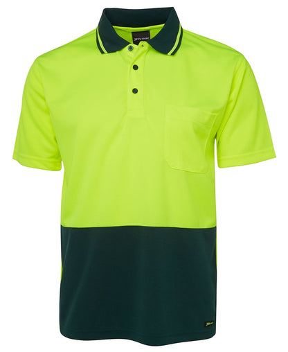 JB's Wear - Adults Hi Vis Non Cuff Polo - 6HVNC