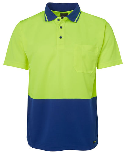 JB's Wear - Adults Hi Vis Non Cuff Polo - 6HVNC