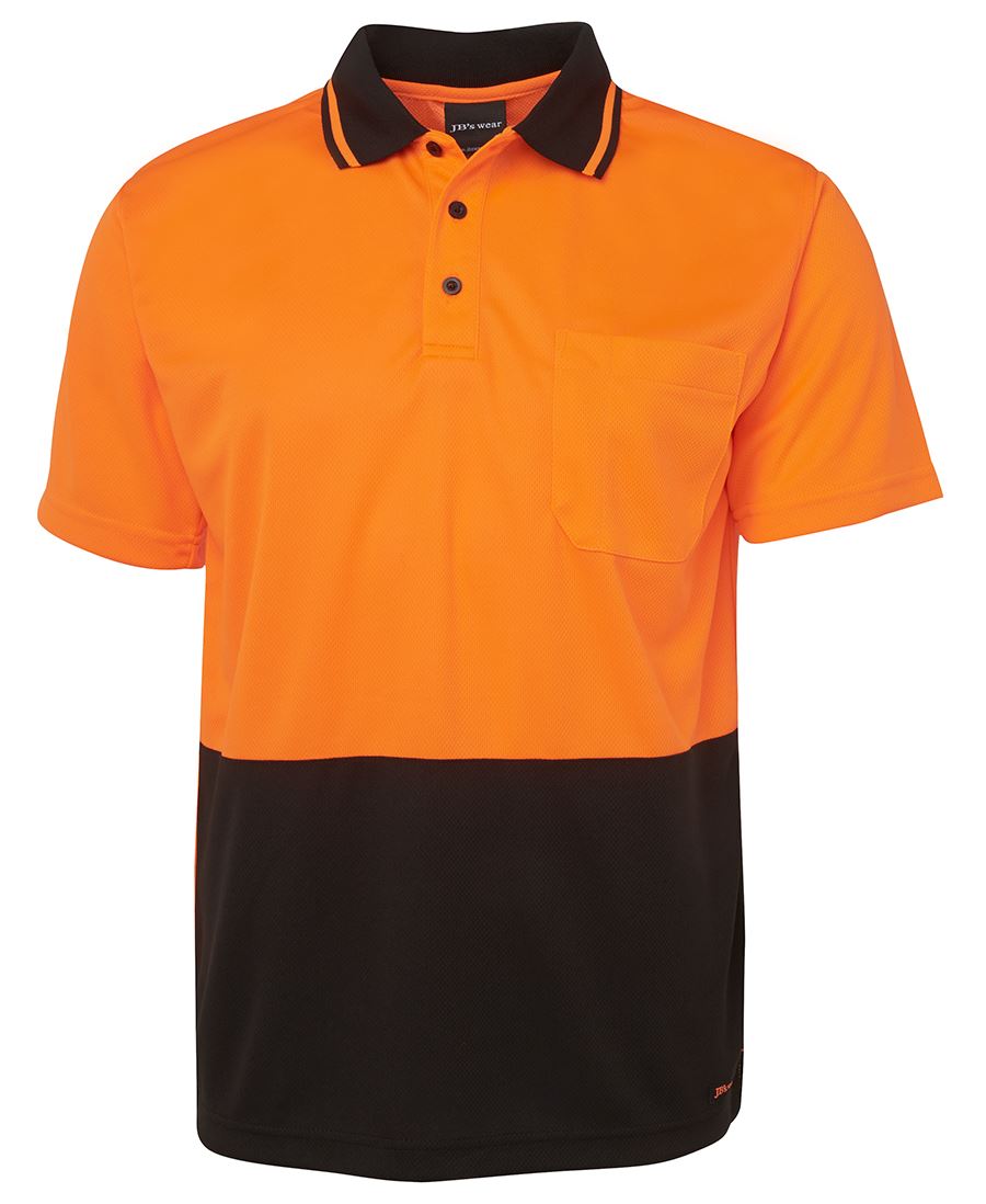 JB's Wear - Adults Hi Vis Non Cuff Polo - 6HVNC