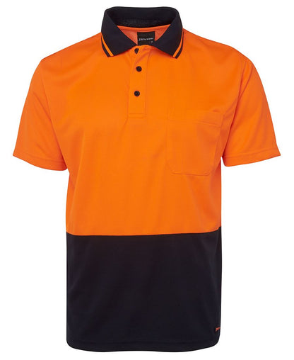 JB's Wear - Adults Hi Vis Non Cuff Polo - 6HVNC